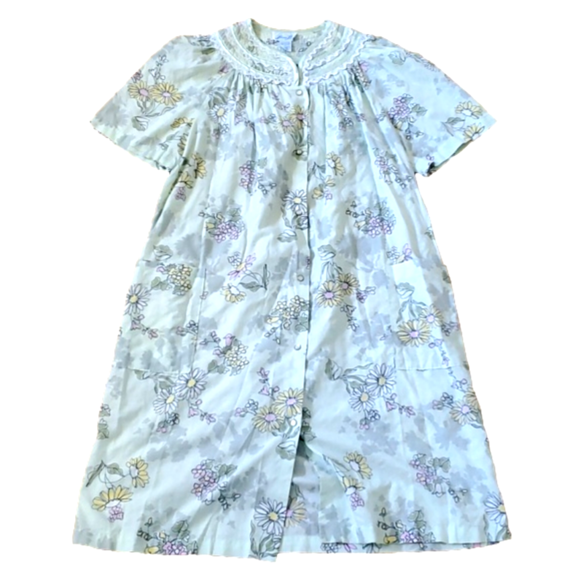 Intimates & Sleepwear Vintage 197s Leisure Life Cotton Blend Floral